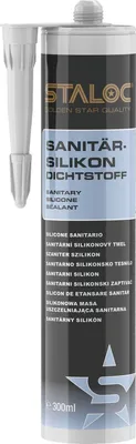 Produktbild von STALOC Sanitärsilikon 300ml weiß