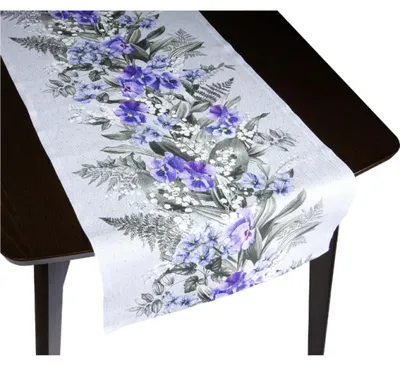 Immagine prodotto di Tovaglia BEGHOUN - 50x200 cm - Viola,Grigio
