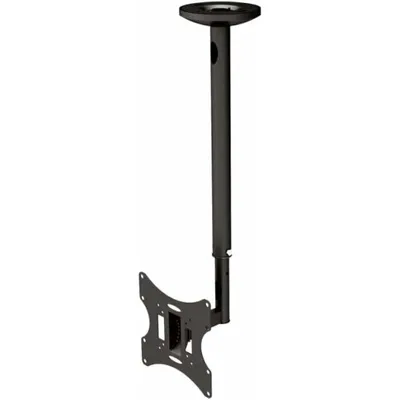 Produktbild von Neomounts FPMA-C060BLACK Monitor-/TV-Deckenhalterung 10-40" - H 60-85 cm, 75 x 75 mm, 200 x 200 mm, 0 - 40°, 0 - 180°, Stahl, Schwarz