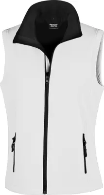 Produktbild von Result Core Damen Softshell-Weste, bedruckbar RW3698 (M) (Weiß/Schwarz)