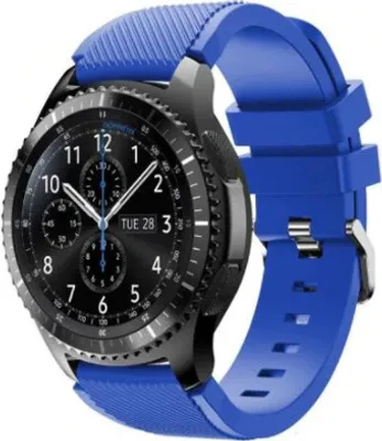 Produktbild von Strap-it Samsung Galaxy Watch 46mm Armband Silikon (Blau)