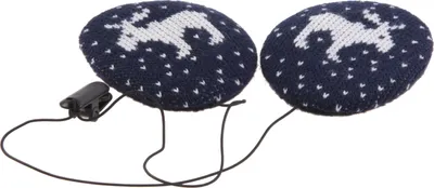 Produktbild von (( earbags | KIDS Ohrenwärmer , Elch Strick Dunkelblau, S