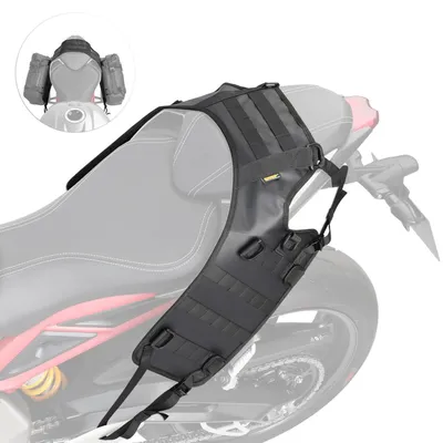 Image de Système de support pour réservoir/selle de moto, base de montage pour sac de réservoir/sac de selle/sac de siège | Adaptable à de nombreux modèles | Charge maximale : 4 kg
