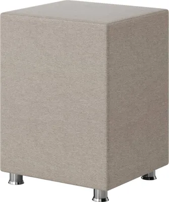 Produktbild von Inter Handels Nachttisch Hocker Kara Würfel Cube muddy 40x40x60 Webstoff