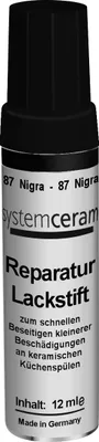 Produktbild von SYSTEMCERAM Reparatur Lackstift NIGRA für KeraDomo Spülen / Ausbesserungsstift