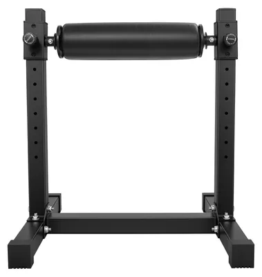 Imagen del producto de Soporte para sentadillas búlgaras - Soporte ajustable para sentadillas con una pierna - 9 posiciones - Capacidad de carga de hasta 200 kg - Acero al carbono Q235 - Ideal para entrenamiento de piernas en casa - Color negro