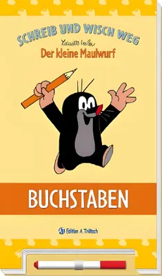 Immagine prodotto di Schreib und wisch weg "Der kleine Maulwurf" Buchstaben