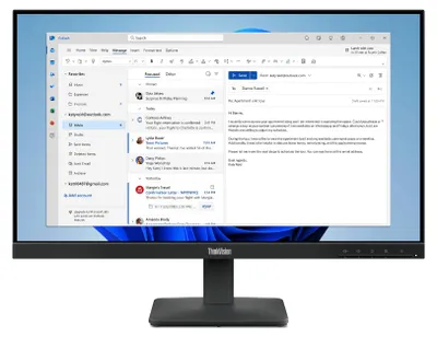 Image de Lenovo ThinkVision S24-4e LED display 60,5 cm (23.8") 1920 x 1080 pixels Full HD Noir