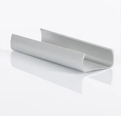 Produktbild von Befestigungsclip aus Aluminium für LED-Streifen Neon 7.5W/m 220V AC 100 LED/m Halbrund IP67 nach Mass Schnitt alle 100 cm Silber