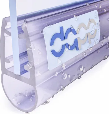 Produktbild von Duschdichtung Bad 70 cm UK06 Ersatzdichtung Wasserabweiser Duschprofil