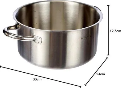 Image de Casserole forgée en acier inoxydable, Ø 24 cm - Ustensiles de cuisine - Casseroles