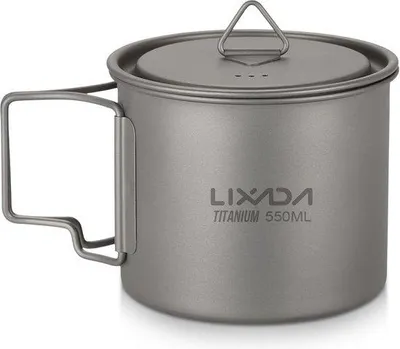 Zdjęcie produktu dla Kubek tytanowy 300–750 ml z składanym uchwytem