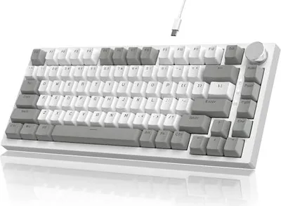Produktbild von Yindiao Ajazz AK820 Mechanischer Tastaturknopf, 75% ANSI-Layout, 81 Tasten, kabelgebundene Gaming-Tastatur, verbesserte Dichtungsbaugruppe, heißer Swa