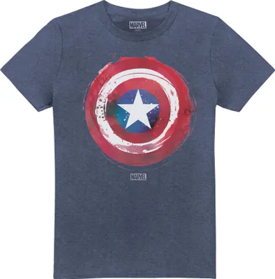 Obrázok produktu pre Captain America - Tričko "Paint" pre mužov TV2137 (XL) (Heather Blue)