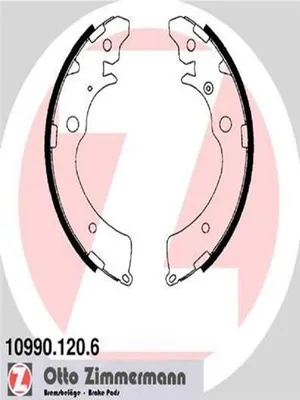 Produktbild von ZIMMERMANN Bremsbackensatz Trommelbremse Hinten für SUZUKI JIMNY (FJ) 220mm 10990.120.6