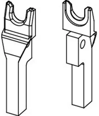 Produktbild von TECE 720063 TECE-Ersatzteil Gabelkopfpaar 25 mm