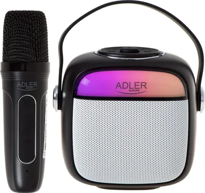 Produktbild von Adler AD 1199 schwarz Karaoke Lautsprecher mit Mikrofon - SD/USB/AUX/Bluetooth