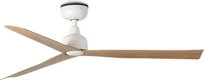 Produktbild von Outdoor Energiespar Deckenventilator mit Fernbedienung Marine Weiß / Eiche IP44