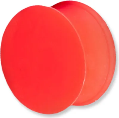 Produktbild von viva-adorno 1 Stück 8mm Silikon Plug Ohr Piercing Flesh Tunnel Silikon Plug in verschiedenen Farben Größe 3 - 20mm Z29 Rot