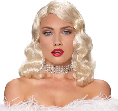 Produktbild von Blonde Hollywood Diva Perücke
