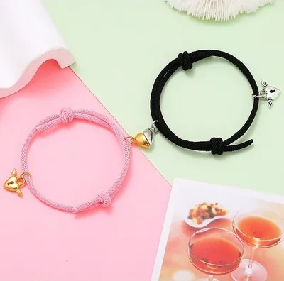 Immagine prodotto di Bracciali HM-20610 - Nero e Rosa, Unisex KP20610