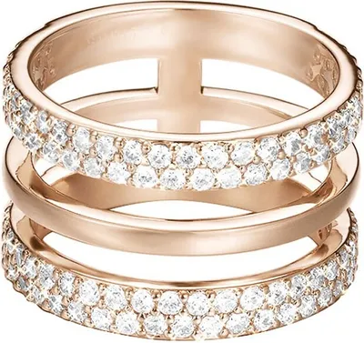 Produktbild von Esprit Damen Ring Edelstahl Rosé JW52896 Zirkonia ESRG02784C, Ringgröße:57 (18.1 mm Ø)