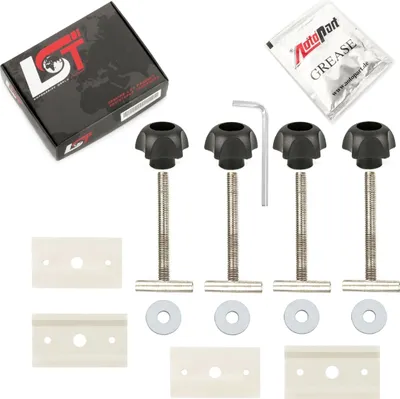 Produktbild von Profilschienen 70mm Schrauben Multiflexboard Konsolen Gleiter Set für VW T5 T6