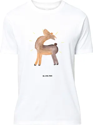 Produktbild von Mr. & Mrs. Panda T-Shirt Lama Stolz - Weiß - Geschenk, Familie, Oversize, Shirt, Neustart, Statement, Anders, Family, Tshirt, Freundin