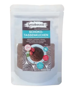 Produktbild von Speisekammer SchokoTassenkuchen Backmischung 55g / glutenfrei / paleo / ohne Zuckerzusatz