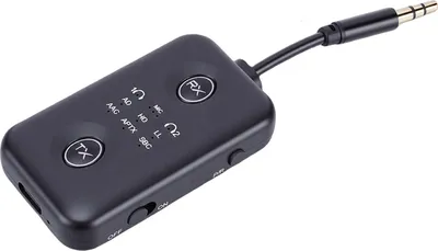 Produktbild von Bluetooth 5.4 Sender-Empfänger Drahtloser Audio-Sender-Adapter mit drehbarem Audioanschluss
