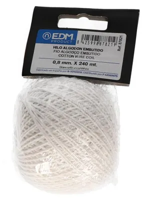Image de 5 bobines de fil de coton de 100 g/240 m - Blanc Edm