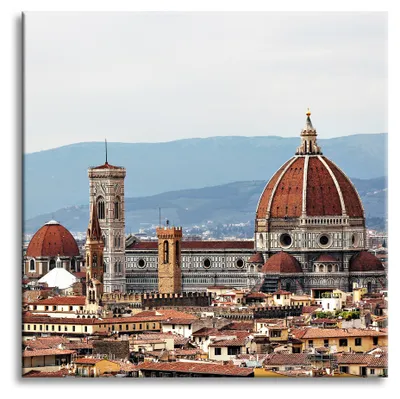 Produktbild von Leinwanddruck Architektur von Florenz 90x90 cm