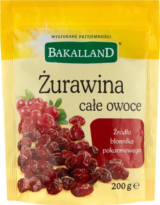 Obrázek produktu pro Bakalie Żurawina Cała 200 g