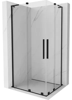 Obrázek produktu pro Mexen Velar L Duo posuvná sprchová kabina 90 x 80 cm, transparentní, černá - 871-090-080-02-03-70