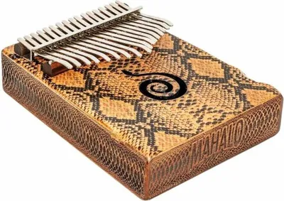 Produktbild von Mahalo Kalimba MKA17PY Daumenklavier im Python Design, kompaktes Reiseinstrument