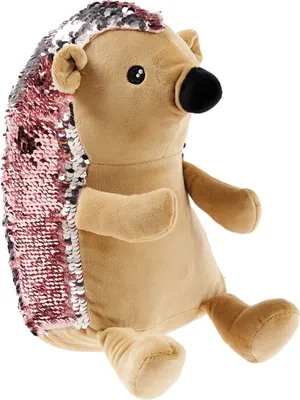 Produktbild von Linen House - Kinder Plüsch-Spielzeug "Happy", Igel RV2239 (Einheitsgröße) (Beige/Schwarz)