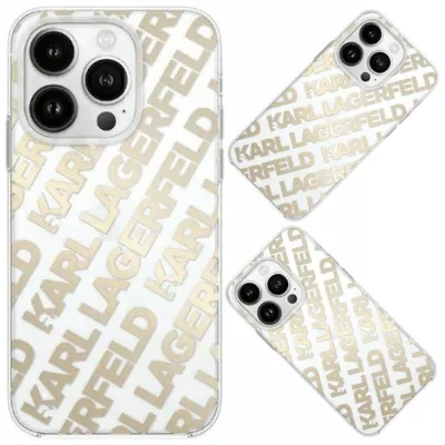 Produktbild von Fall Karl Lagerfeld Iml Fullover Logo Na Iphone 15 Pro Max - Złote