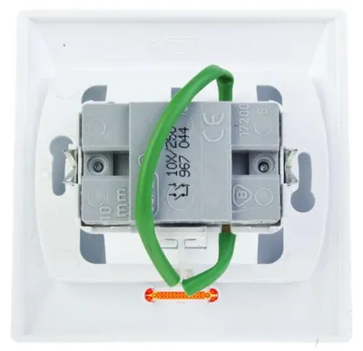 Obrázok produktu pre Ospel ŁP-2AS/00, Biela, IP20, 250 V, 10 A, 82 mm, 36 mm