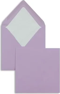 Produktbild von Briefumschläge 164x164mm 100g/qm gummiert VE=100 Stück orchidee