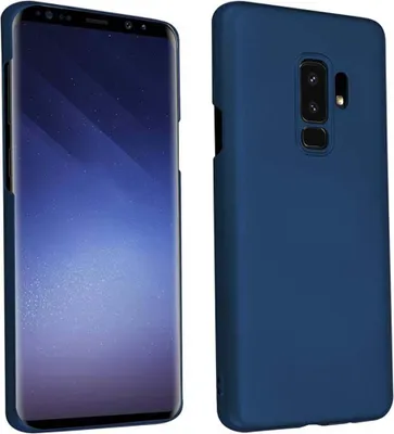 Produktbild von Cadorabo Hülle für Samsung Galaxy S9 PLUS Schutzhülle in Blau Hard Case Handy Hülle Etui