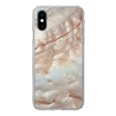 Produktbild von MuchoWow® Handyhülle Schutzhülle Hülle für iPhone X Mineralien - Naturstein - Perlmutt Silikon Softcase Handy Hülle - Handyhülle