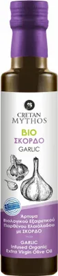 Zdjęcie produktu dla Cretan Mythos oliwa extra virgin aromatyzowana czosnkiem 250ml