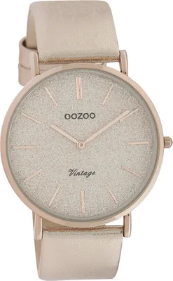 Produktbild von Oozoo Damen Armbanduhr blau Analog C20102 Vintage Edelstahlarmband D2UOC20165