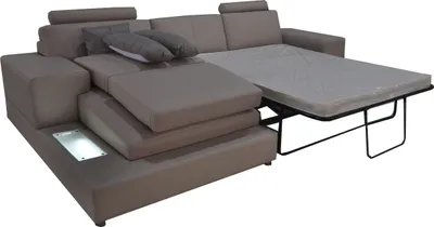 Zdjęcie produktu dla Skórzana kanapa narożna do salonu nowoczesna sofa do spania w kształcie litery L