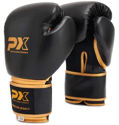 Produktbild von PX Boxhandschuhe Legacy Schwarz/Gold(8 Unzen)