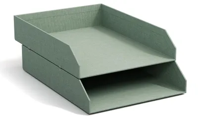 Image de BIGSO Hakan, lot de 2 boîtes de rangement pour documents A4 – Boîtes empilables avec poignée – Idéales pour le bureau