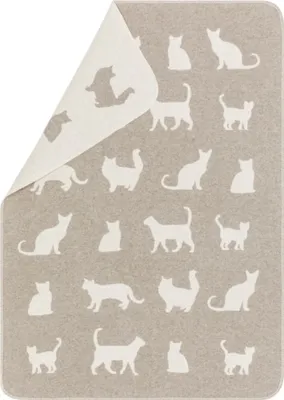 Produktbild von David Fussenegger Textil 71539379, Katze, Baumwolle, Braun, Muster, Handwäsche/Maschinenwäsche, 40 °C