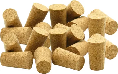 Produktbild von 20 x Mini Korkstopfen 12/9mm - Kleiner Flaschenkorken, Korken, Konischer Korkstopfen, Presskork