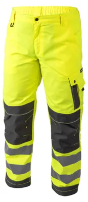 Produktbild von HÖGERT WERSE XL Warnschutz Arbeitshose Herren, gelb mit Reflexstreifen, EN ISO Standard