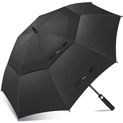 Zdjęcie produktu dla Omgoods - Duży, wiatroszczelny parasol golfowy z automatycznym otwieraniem